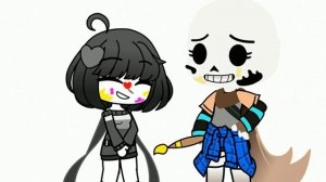 Face paint [ INK!sans X core! Frisk X error! sans] GACHA CLUB ERRORTALE and INKTALE