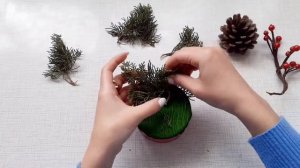 Новогодняя композиция своими руками