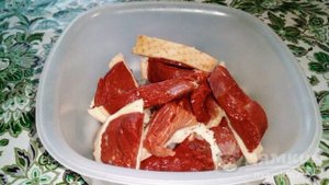 Тушеная пекинская капуста с гусиным фаршем