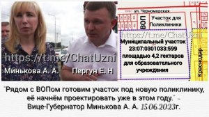 15.06.2023г. Анна Минькова о Поликлинике, Школе и Детском саде в п. Южном