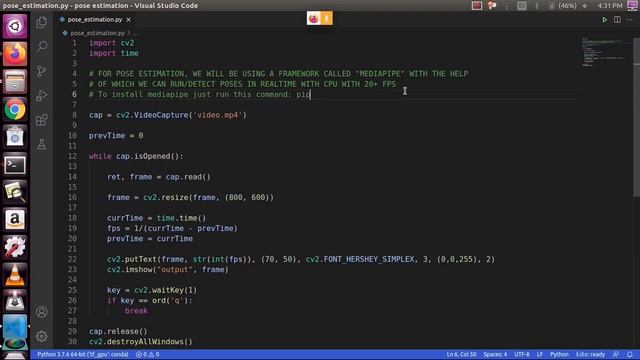 OPENCV POSE ESTIMATION ON CPU REALTIME 25+ FPS ??? смотреть онлайн