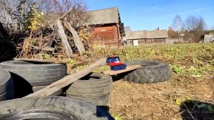 Деревенская бюджетная канализация из покрышек своими руками.