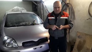 Тойота витц. Первый выезд после ремонта.