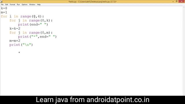 python star pattern. how to print star pattern in python