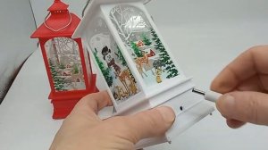 новогодний фонарь  светодиодный на батарейках и от USB