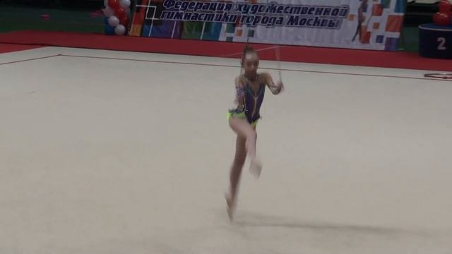 Ярославцева Полина, 2002, скакалка, Первенство Москвы, май, 2015. смотреть онлайн