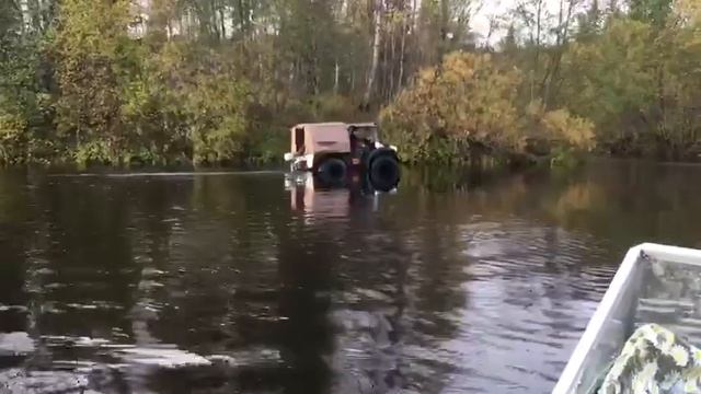 Вездеход Ромб сплав по течению осенний поход. смотреть онлайн
