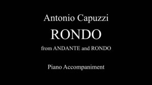 Capuzzi - Rondo from "Andante and Rondo" (Piano Accompaniment)