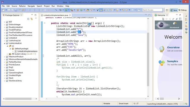 Data Structure : List as LinkedList