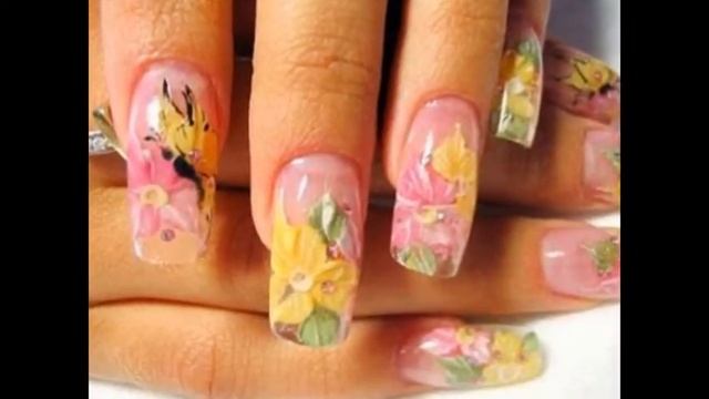 Роспись ногтей. Ногтевой сервис. Маникюр. Френч. смотреть онлайн