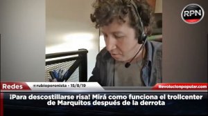 ¡Para descostillarse risa! Mirá como funciona el trollcenter de Marquitos después de la derrota