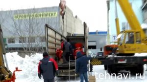 Растворонасос поршневой СО-49 П2, аналог Putzmeister P13, Strojstav P13. Выгрузка из фуры.