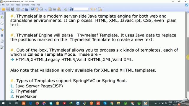 Thymeleaf Tutorial in Hindi | Thymeleaf Introduction | #1