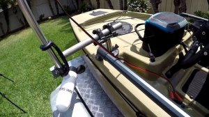 Watersnake T24 kayak mount on Hobie Pro Angler 12