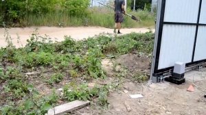 откатные ворота с автоматикой