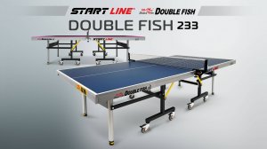 Теннисный стол Double Fish 233 синий — стол мирового уровня, эксклюзив от Start Line!