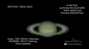 Saturn GSO 300mm 12 inch telescope - Saturno com telescópio 300mm