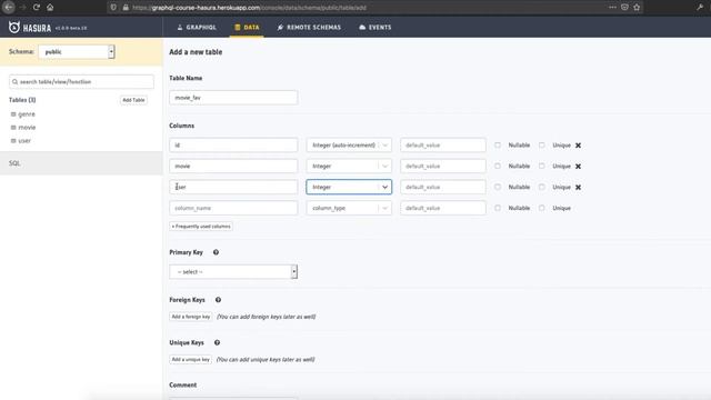 Crear tablas y relaciones a mano en Hasura GraphQL смотреть онлайн