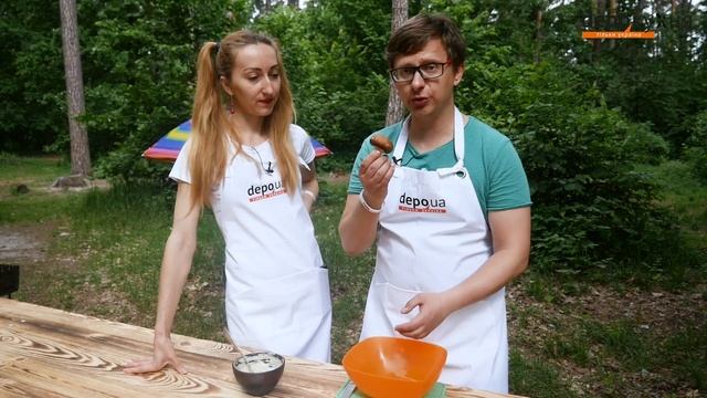 Мариновані гриби на грилі / Рецепт печериць на мангалі - Depo.Кухня смотреть онлайн