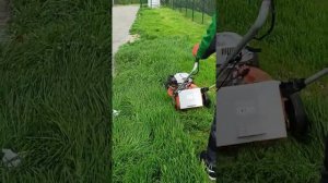 газонокосилка stihl rm 248 в работе