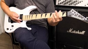 Jackson JS32 DKA-M Dinky with Maple Fretboard Unboxing and Tone Test Demo