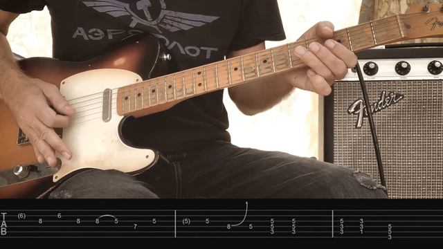 ZZ Top - Sharp Dressed Man, guitar notation and tabs смотреть онлайн