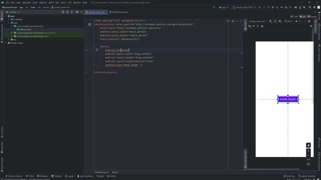 How to Create Custom Toast in Android Studio смотреть онлайн