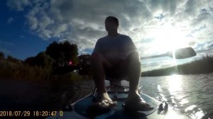 Сап борд с двигателем Ямаха.