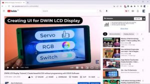 Using DWIN 7-inch TFT LCD Display with Arduino to Control Relay, Servo & RGB LED