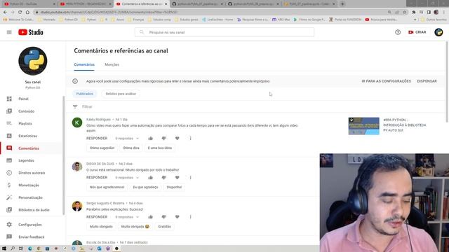 Agradecimento e bate papo sobre Python e o canal смотреть онлайн