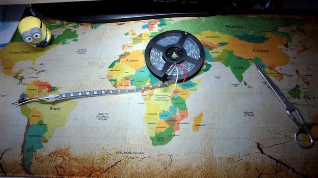 Адресная светодиодная лента - распаковка и "незадача"... смотреть онлайн