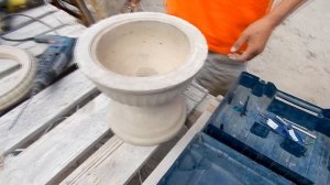 Бетонный вазон своими руками или бизнес-идея для своего производства