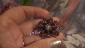 "Сиреневый туман..." Неодимовое стекло. Винтажная бижутерия и серебро.