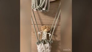 Панно Воздушный шар макраме