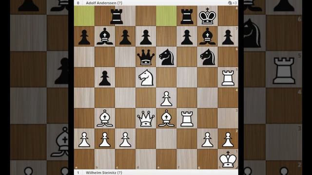 Wilhelm Steinitz vs Adolf Anderssen 1862 смотреть онлайн
