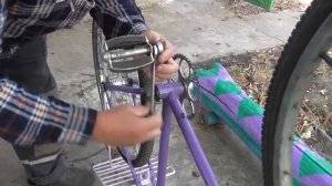 УСТАНОВКА ПЕДАЛЕЙ, старая рама ХВЗ