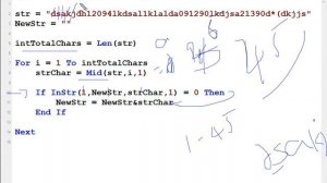 Removing Duplicate characters in a string