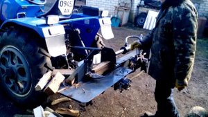 Гидравлический дровокол на навеску минитрактора