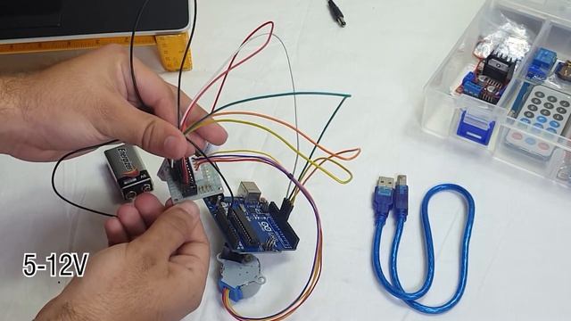 how to run stepper motor with ARDUINO using 9V battery (part-4) || with code смотреть онлайн