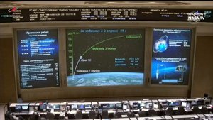 Progress MS-19 launch (on-board camera view)