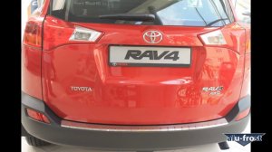 Накладка на бампер с загибом для Toyota Rav4 2013+