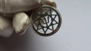 Чертог Ворона. Славянский гороскоп. Серебро с золотом. Ручная работа.