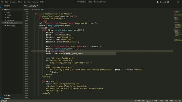 How to make Forum Website with PHP and MySQL Part _10 (Post comment by Name from Database)
