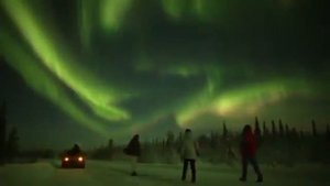 Северное сияние в городе Удачный Республика Саха ( Якутия)