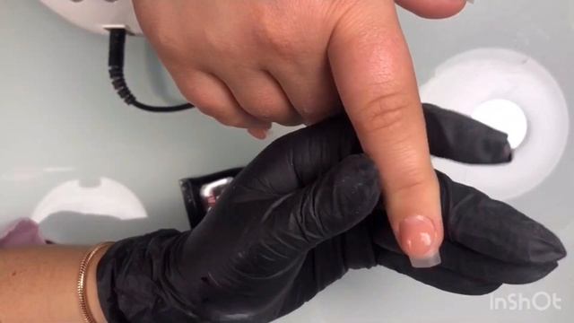 Коррекция нарощенных ногтей и выкладной френч смотреть онлайн