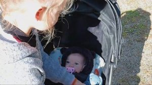 Прогулка с реборн на улице. Reborn vlog, my reborn baby doll,