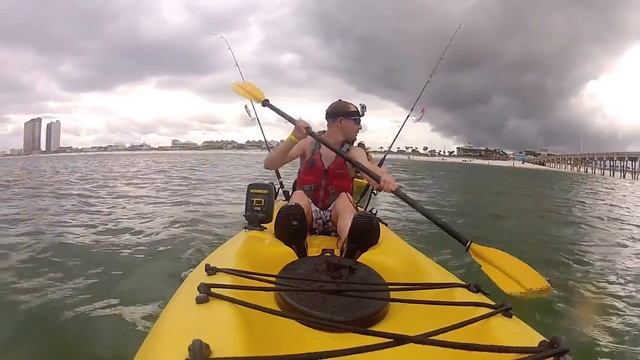 GoPro Hero 3 HD: Kayak Fishing Paddling Through Surf Before Storm Hits смотреть онлайн