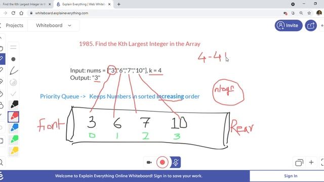 Leetcode 1985 Find the Kth Largest Integer in the Array - Facebook, Amazon, Google Interview Q смотреть онлайн
