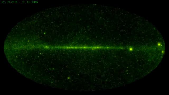 небо Ферми в гамма квантах 2008 - 2018