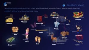 Только единственное или только множественное число английских существительных.